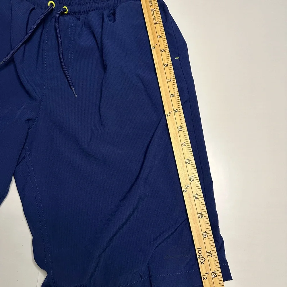 Eddie Bauer‎ Boys Swim Trunks XL 18/20 Pockets Blue Green